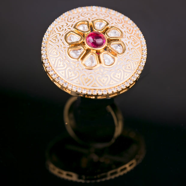 Shazia Royal Meenakari Adjustable Ring