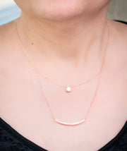 Christina S925sterling silver cradle necklace